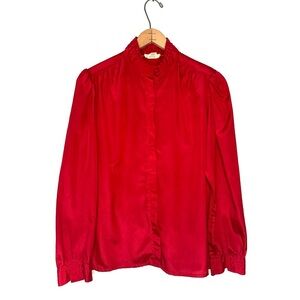 Filenes | Vintage Red Blouse Size 16